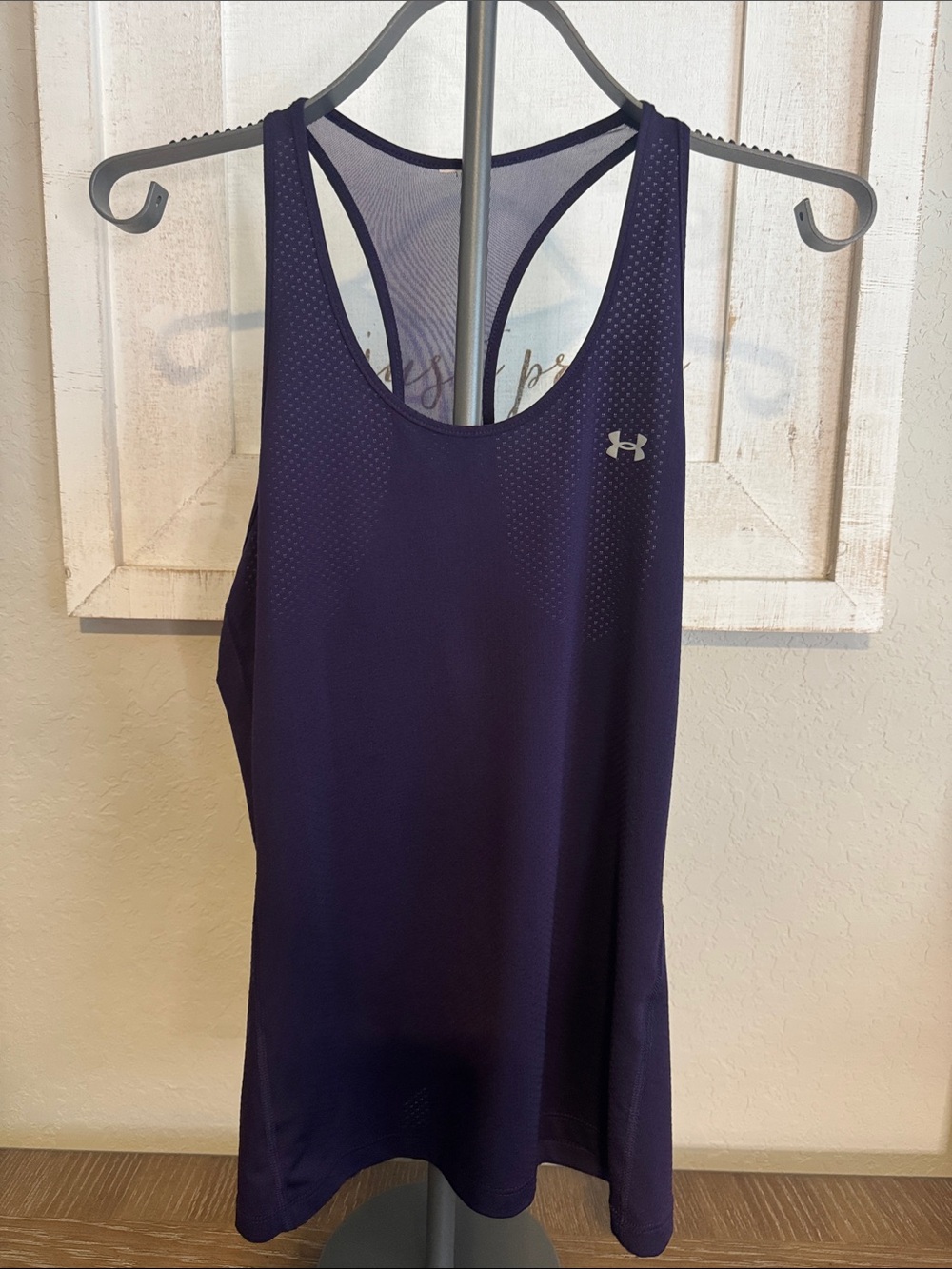 Under Armour Women's Deep Purple Mesh Racerback Tank